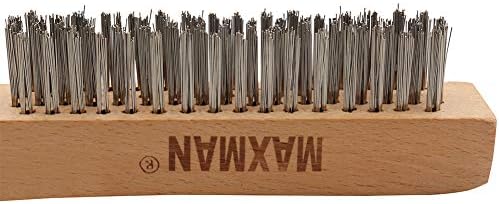 MAXMAN Wire Brush 2Pcs, Rust & Paint Remover - Image 3