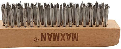 MAXMAN Wire Brush 2Pcs, Rust & Paint Remover - Image 3