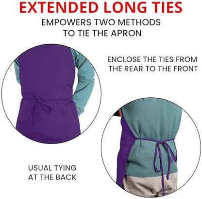 Utopia Kitchen Bib Aprons 10 Pack Adjustable - Image 6
