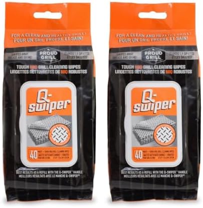 Proud Grill Q-Swiper Easy-Clean Moist, Tough BBQ Grill Cleaning Wipes by ProudGrillCompany