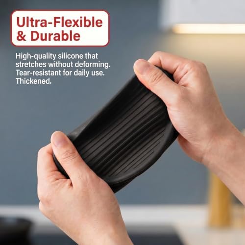 Silicone Kitchen Oven Mitts Set, Mini Finger Protector Cooking Pinch Grips Pot - Image 5