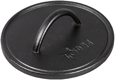 Lodge Pre-Seasoned Cast Iron Round Griddle Press, 8 Inches by Lodge
