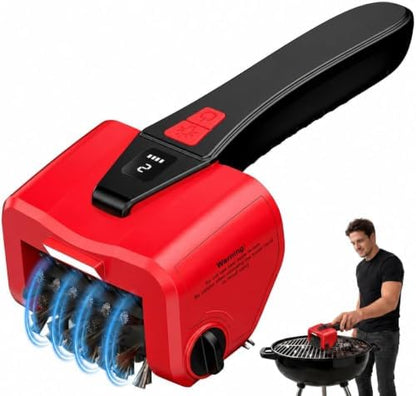 Electric Grill Brush Rechargeable High-Torque Motor Cordless BBQ Cleaner by Unknown