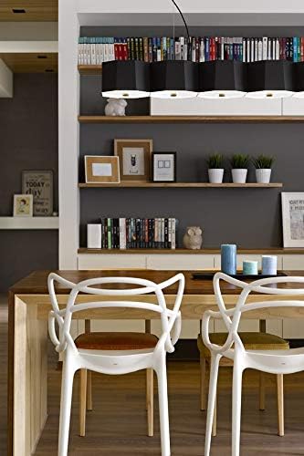2xhome Modern Dining Chair | Stackable Indoor or Outdoor Entangled Side Chair | - Image 6