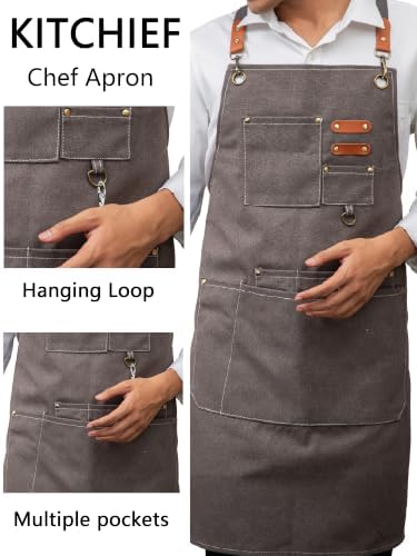 KITCHIEF Chef Aprons for Women Men - Image 2