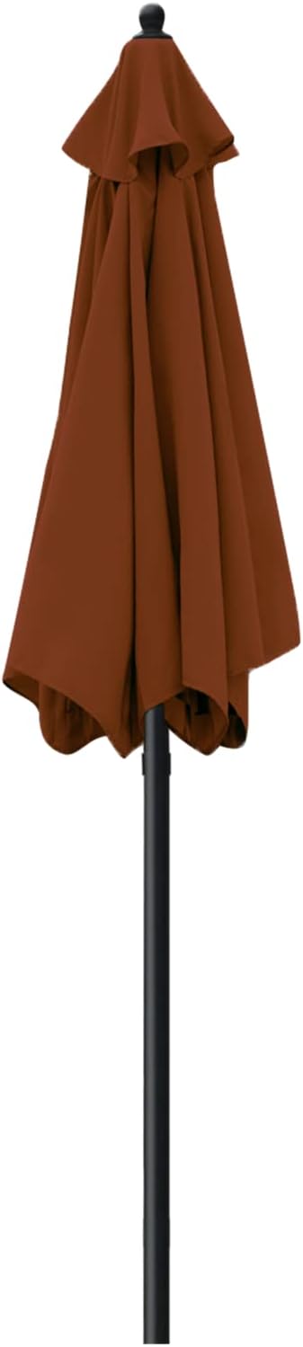 Sunnyglade 7.5' Patio Umbrella Outdoor Table Umbrella Tilt Crank Brown | Market - Image 6