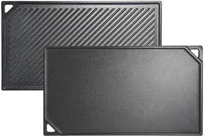 Leship 16.5 x 9.5 Inch Cast Iron Rectangular Reversible Griddle by Leship