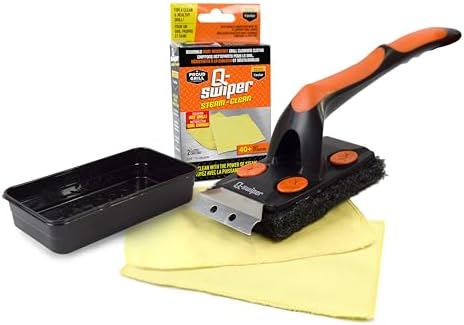 Proud Grill Q-Swiper XL Steam-Clean BBQ Grill Cleaner Set, 2 Kevlar Cloths by ProudGrillCompany