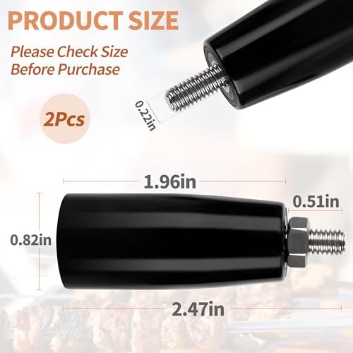 Cool Touch Damper Handle Fit for Weber Smokey Mountain WSM Kettle - Image 3