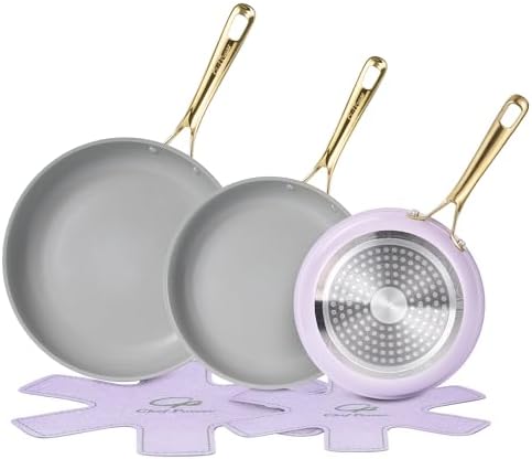 Chef Power Ceramic Frying Pan 8", Nonstick 5Pcs Skillet by ChefPower