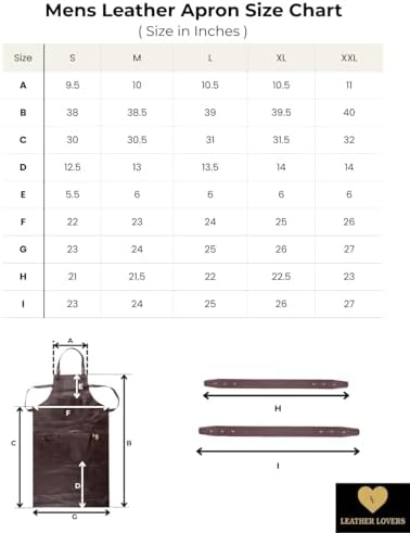 LL LEATHER LOVERS Adjustable Leather Aprons - Image 4