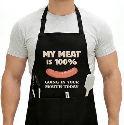 Funny Aprons For Men, Father's Fathers Day Kitchen Gifts For Dad Father Daddy by Unknown