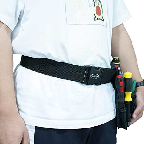 MELOTOUGH Tool Web Work Belt Buckle 2" inch Wide belt Black Simple Style - Image 7