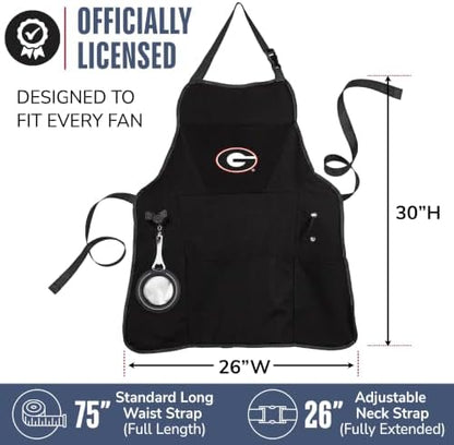 NCAA College Sports Grilling Apron | Bottle Opener and Insulated Beverage - Image 3