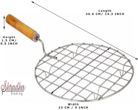 Big Roasting Net, Papad Roaster, Roasting Pan, Wire Roaster, Roasting Net - Image 2