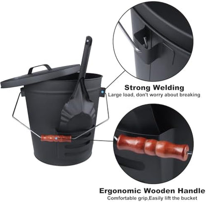 5.15 Gal Fireplace Ash Bucket - Image 4