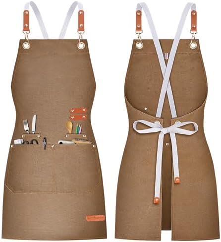 Teskyer Canvas Kitchen Apron by TESKYER