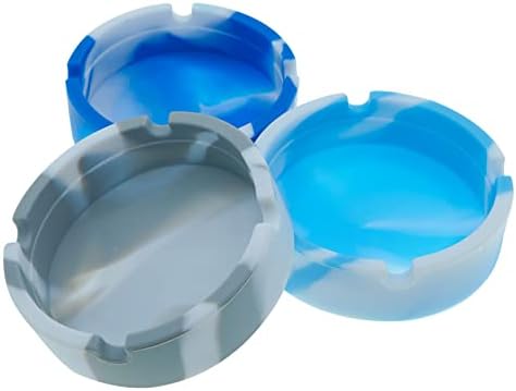 hitsuki Silicone Ash Tray Sets 3Pcs Cool Outdoor Ashtrays by hitsuki