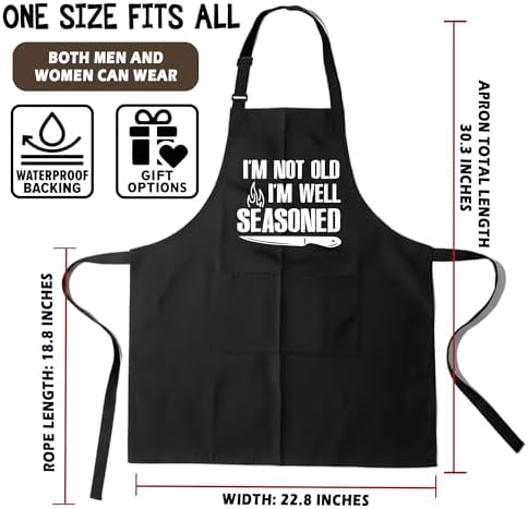 Funny Aprons for Woman Men, Cotton Aprons - Image 3