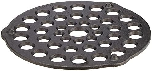 Lodge Cast Iron Meat Rack and Trivet, Pre-Seasoned, 8 Inches by Lodge