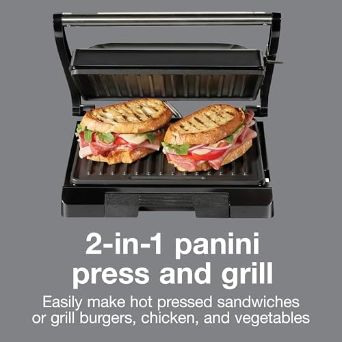 Proctor Silex Panini Press Sandwich Maker Grill & Electric Indoor Grill - Image 2