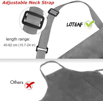4 Packs Waterproof Cooking Chef Bib Aprons - Image 6