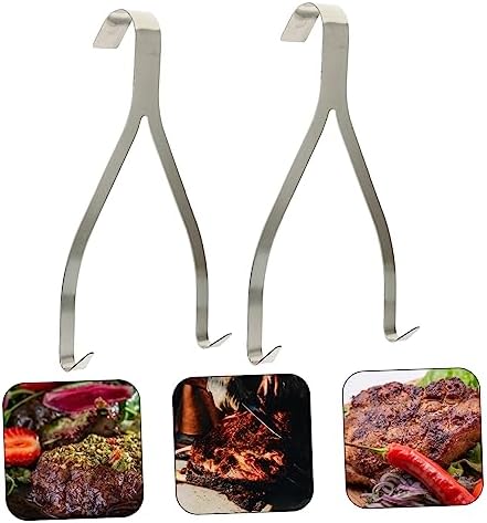 TOYANDONA 8pcs Stainless Steel Meat Hooks Kitchen Hooks - Image 4