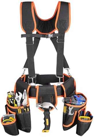 Tool Belt with Suspenders, Professional Tool Belt by Unknown