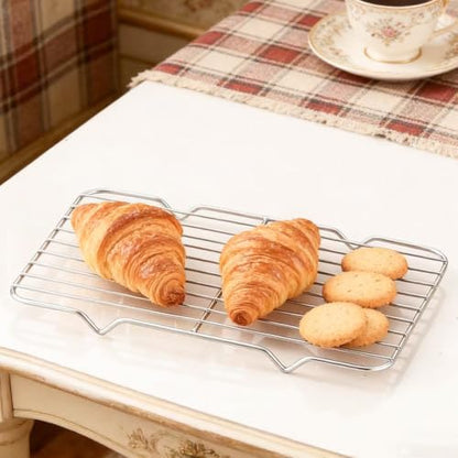 2 Pcs Rectangle Roasting Rack 6.3" x 10.2" Stainless Steel - Image 4