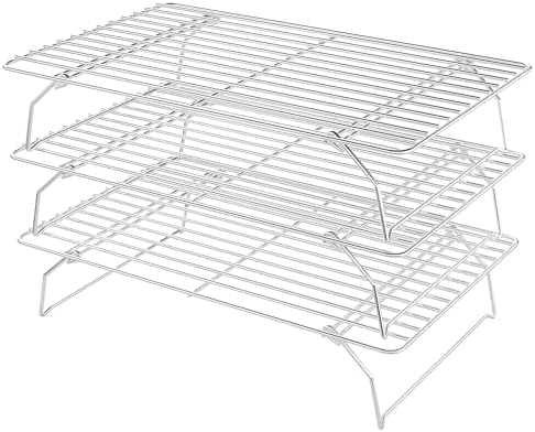 3 Tier Stackable Cooling Racks for Cooking and Baking by LIEMAND