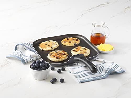 GoodCook 11-Inch Square Griddle Pan, Nonstick Aluminum Frying Pan, Even Heating - Image 2
