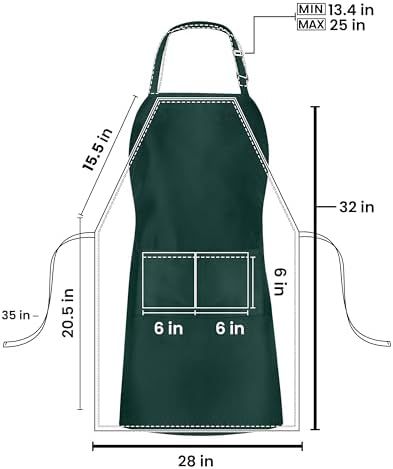 Utopia Kitchen Bib Aprons 10 Pack Adjustable - Image 2