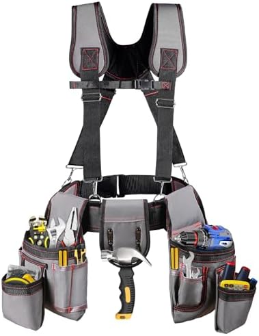 Tool Belt with Suspenders, Professional Tool Belt by Unknown