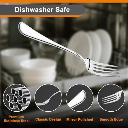 NICE KITCHEN 16 Pieces Salad Forks Set, 6.7" Small Fork - Image 4