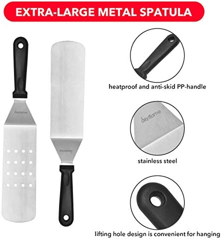 Skyflame 3 Piece Stainless Steel Griddle Spatula Kit - Image 4
