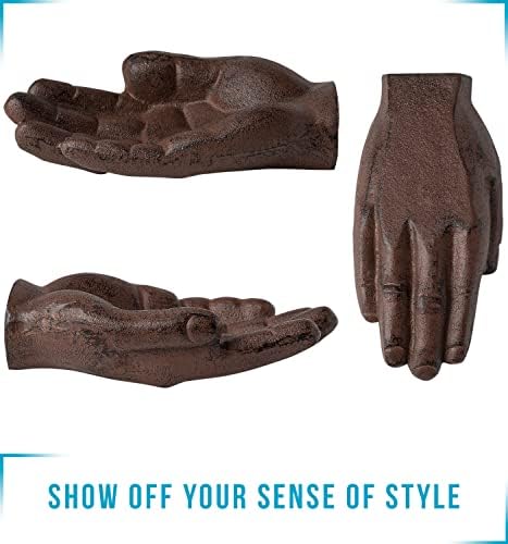 Comfify Cast Iron Hand-Shaped Cigar Ashtray – 7.87"L × 3.93"W - Image 7