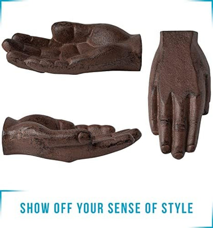 Comfify Cast Iron Hand-Shaped Cigar Ashtray – 7.87"L × 3.93"W - Image 7
