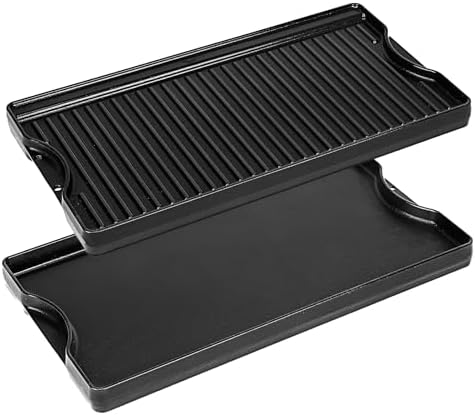 Utheer 19.5x10.5 Reversible Cast Iron Griddle by Utheer