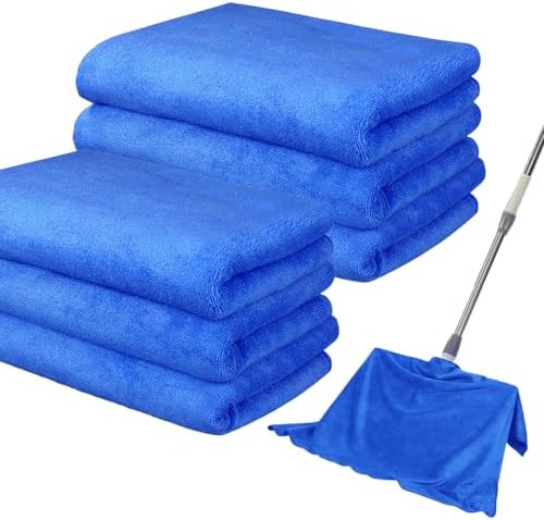6 Pack Microfiber Cleaning Cloths Extra Large 30" x 20", XL Rags Washable by Unknown