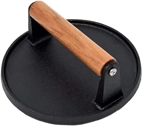 Kitchen Tools Heavy Duty Cast Iron Smash Burger Press Round Barbecue Meat Flat - Image 2