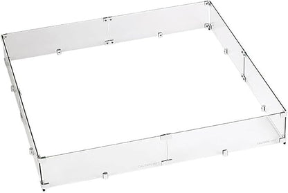 41.5" X 41.5" x 6” Square Glass Flame Guard