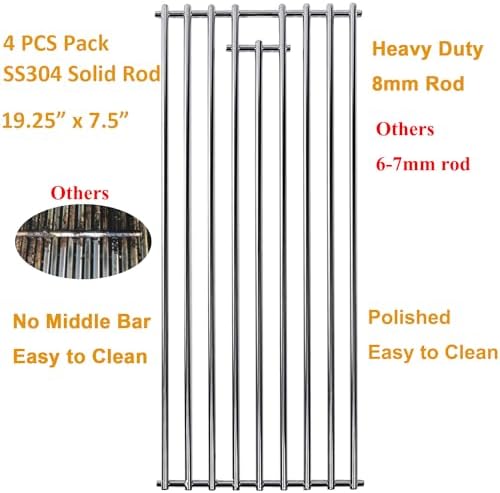 8mm 4 Pack Bull BBQ Lion Premium BBQ Grill Grate Replacement Parts - Image 2