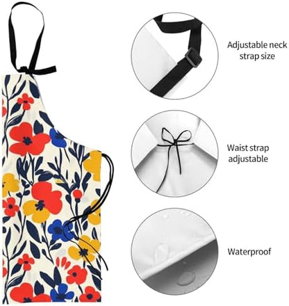 Apron skeleton Halloween, Waterproof Work Apron - Image 6