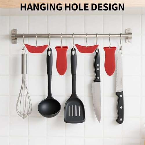 5pcs Silicone Handle Cover for Lodge Cast Iron Skillets, Includes Pan Grip - Image 5