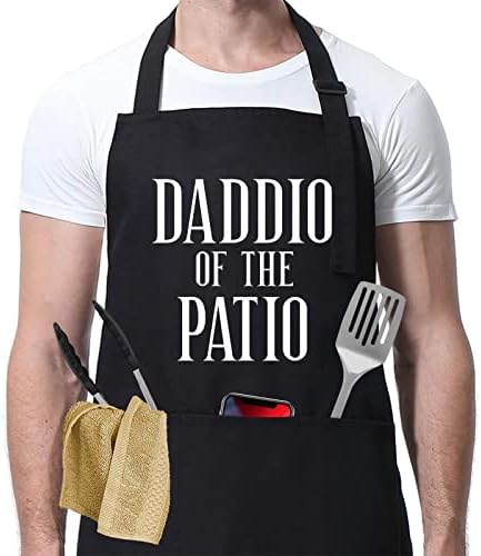 Miracu Grill Apron for Dad Father in Law, Funny Dad Gifts from Daughter Son by Miracu