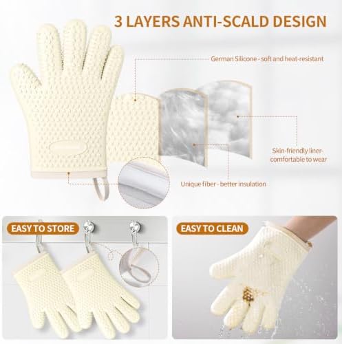 MAD SHARK Silicone Oven Mitts - Image 4