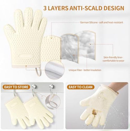 MAD SHARK Silicone Oven Mitts - Image 4