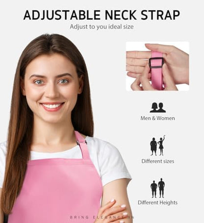 Syntus Apron for Men Women, Adjustable Cooking Kitchen Apron - Image 4