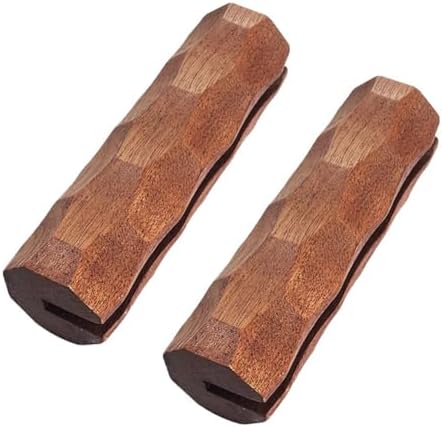 2pcs Wooden BBQ Plate Handle Anti Scald Non-slip Grill Pan Handle Burn by Unknown
