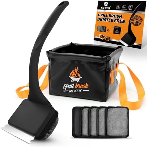 7Pcs Grill Brush Bristle Free by BornforLiving